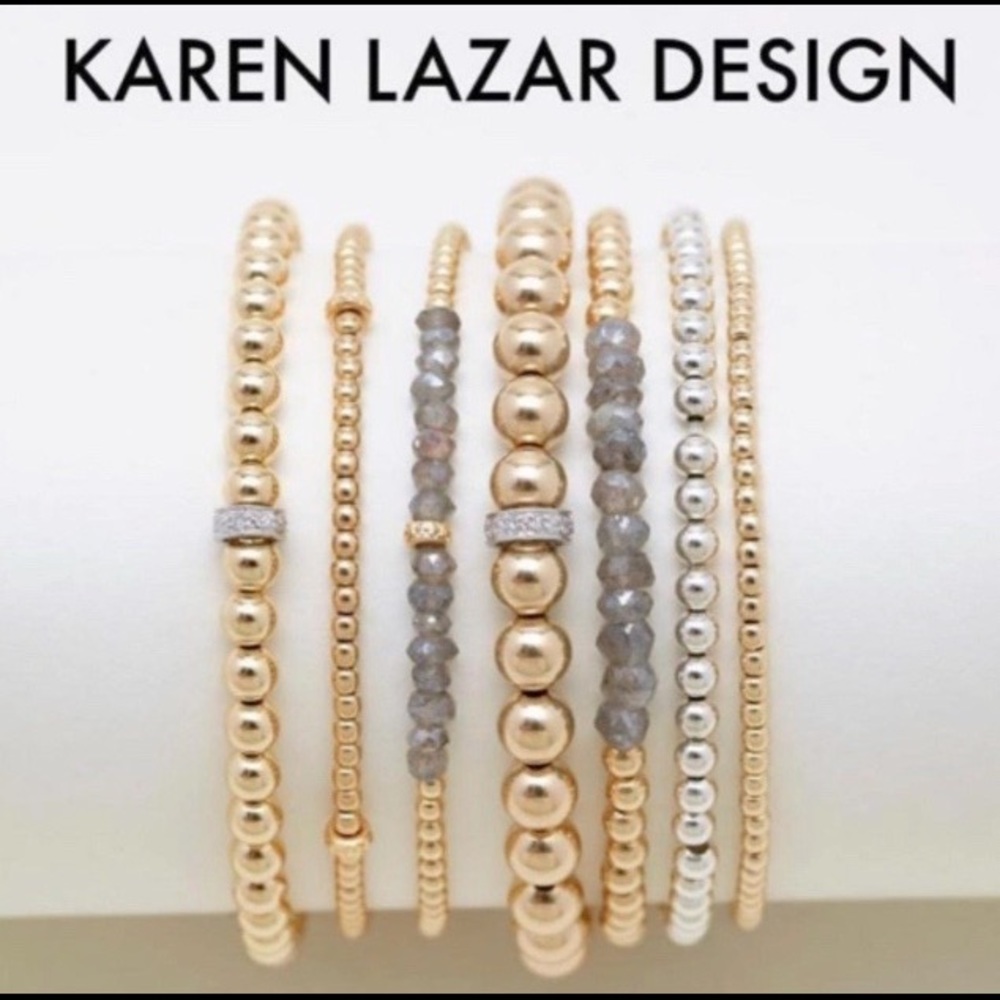 3mm Yellow Gold Filled Bracelet with coated Labradorite